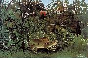 Henri Rousseau The Hungry Lion Throws Itself on the Antelope oil on canvas